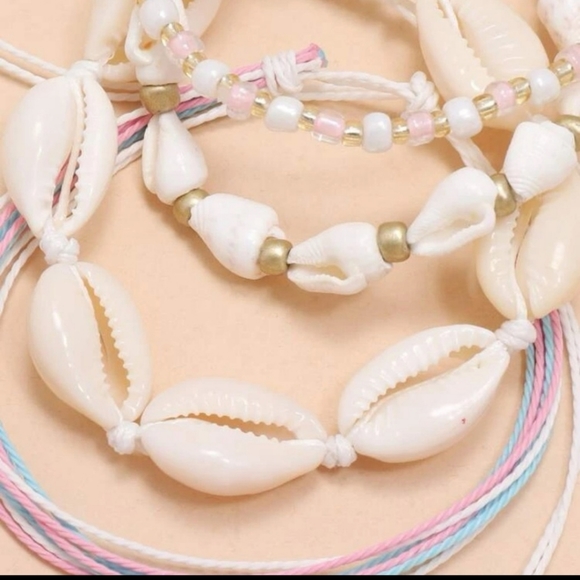 🐚Beachy, shell bracelet stack - Picture 4 of 4